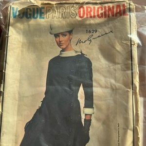 Vogue Paris Original sewing pattern 1960s Coat Dress